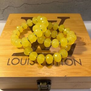 Source Unknown Yellow Beaded Bracelet